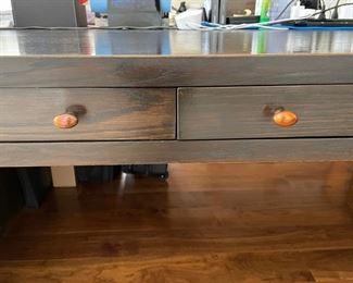 Custom partners desk/dining table. Measures 82" W x 5" D x 30" H with a 28" H clearance. Photo 3 of 3.