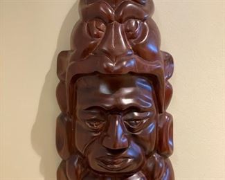 Guatemalan carved wood sculpture.