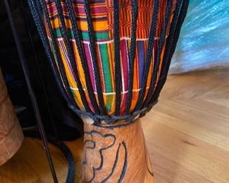 Handmade African percussion Drum