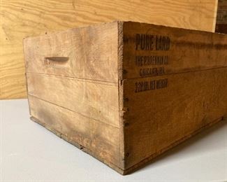 Advertising wood box