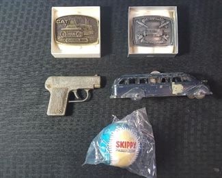 Caterpillar Belt Buckles Vintage Toys