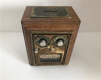 Old postage box clock