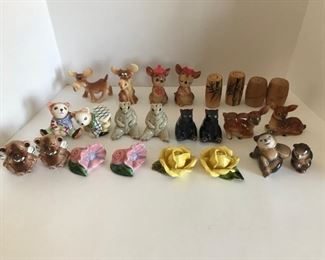 Various salts and pepper sets