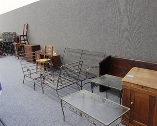 Iron lawn furniture