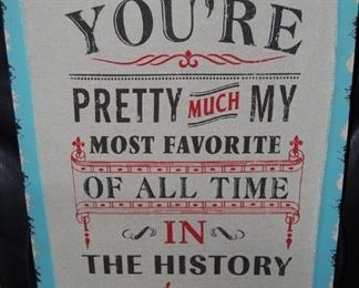 WOOD AND BURLAP HOME DECOR