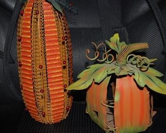 METAL PUMPKINS - FALL DECOR