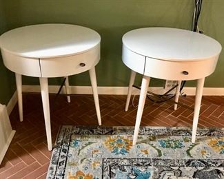 Modern White End Tables