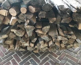 Firewood Holder with firewood