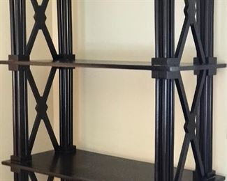 One of a pair of bookcases