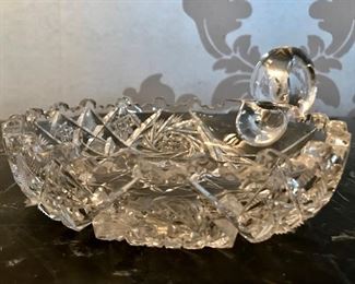 American Brilliant Cut Glass Nappy