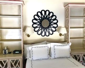 Lattice Form Side Bookcases/cabinets