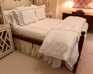 Full antique Red Wood bed