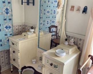 Painted 1940s Vanity $150