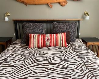 Queen Zebra Print Bedding.
