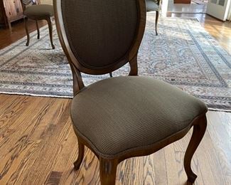 Set of 6 Roche BoBois Dining Chairs upholstered in Cataloochee Fabric. Photo 3 of 4.
