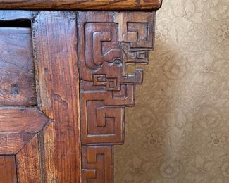 Golden Triangle: Antique Coffer Table/Sideboard. Shanxi, China C. 1800. Jumu Wood. Measures 62" W x 20.25" D x 33.5" H. Photo 3 of 3.