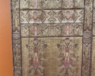 Mounted Eastern European Metallic Throw. Photo 4 of 4.