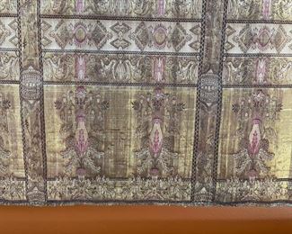 Mounted Eastern European Metallic Throw. Photo 3 of 4.