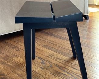 Harvest Bench Finished in Black Brown - 2 available. Photo 2 of 2.