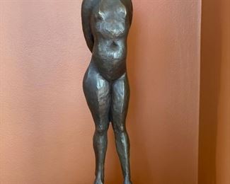 Female bronze signed by Curt Brill. Photo 1 of 3.