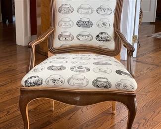 Louis XV Genovesse Fauteuil Chair in Half Combed Finish - 2 available. Photo 1 of 5.