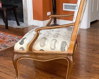 Louis XV Genovesse Fauteuil Chair in Half Combed Finish - 2 available. Photo 3 of 5.