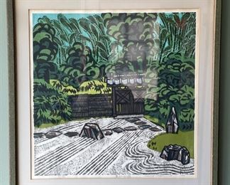 Woodcut. Signed and numbered. Photo 1 of 4.