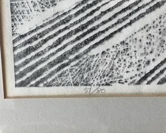 Woodcut. Signed and numbered. Photo 4 of 4.