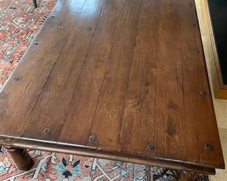 Cocktail table. Measures 31" W x 34" D x 28" H. Photo 2 of 3.