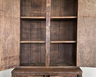 Stepback Cupboard Circa 1850-1860. Measures 36.5" W x 16" W x 73" H. Photo 2 of 4.