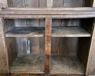 Stepback Cupboard Circa 1850-1860. Measures 36.5" W x 16" W x 73" H. Photo 4 of 4.