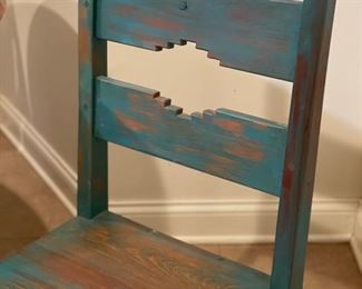 Pair of Southwestern-style dining chairs. Photo 2 of 2.