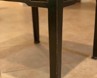 Asian reproduction ebony side table - 2 available. Each measures 33" W x 23" D x 27.5" H. Photo 2 of 3.