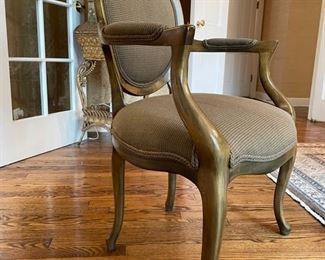 Set of 6 Roche BoBois Dining Chairs upholstered in Cataloochee Fabric. Photo 1 of 4.
