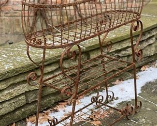 Wrought Iron Planter.