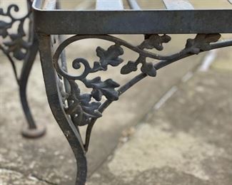 Pair of Wrought Iron Chaise Loungers. Photo 2 of 2.