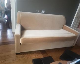 Todd Hase Josephine Sofa upholstered in Donghia "Monarch Mohair." 2 available. First measures 80" W x 31" D x 34" seat height. The second measures 70" W x 31" D x 34" H seat height. Photo 3 of 4.