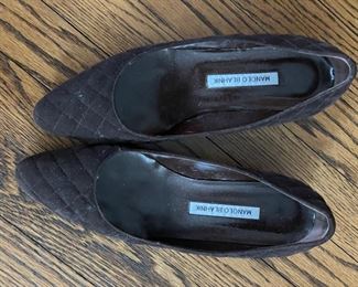 Manolo Blahnik Quilted Flats. Size 40. Photo 1 of 2.