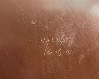 Navajo Pottery signed by artist. Photo 2 of 2.