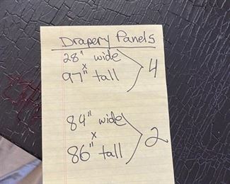 Silk drapery panels. Photo 2 of 2.