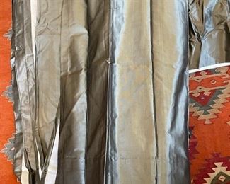 Silk drapery panels. Photo 1 of 2.
