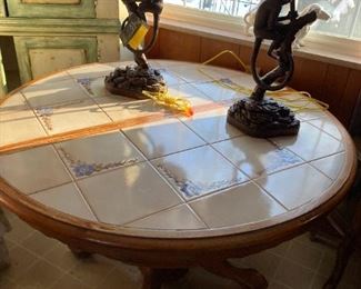 . . . this is a nice tile kitchen dining table