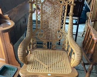 . . . one of a kind!  wicker rocker