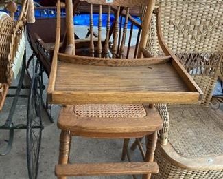 . . . an early 1900's high chair