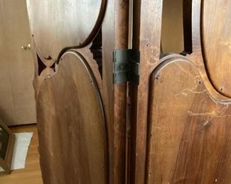 . . . the screen from behind