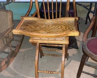 . . . a nice wheeled high chair