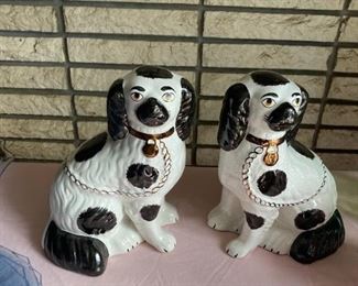 . . . a pair of Staffordshire terriers