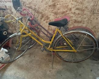 . . . two vintage Schwinns