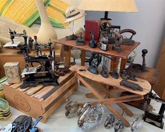 Vintage and Antique Miniature Sewing Machines and Irons