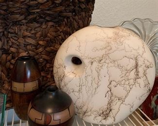 Native American Horse Hair Pottery